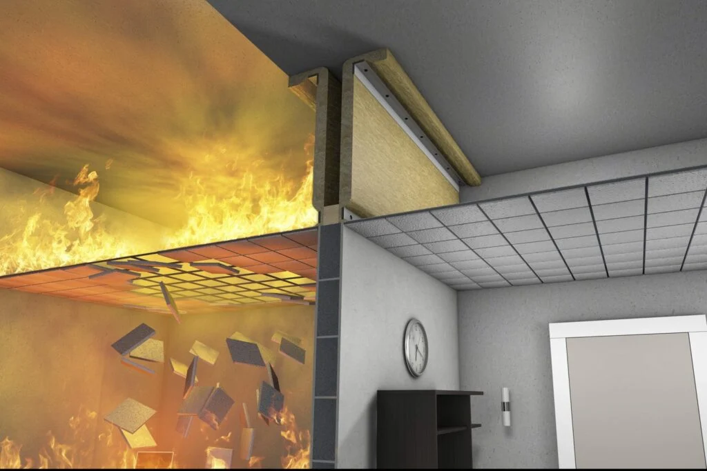 Fire stopping installation